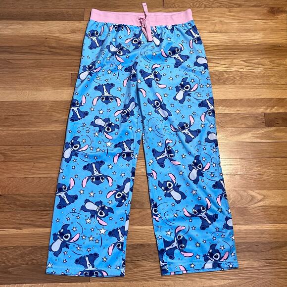 Disney Stitch Velour Lounge Pants - Size L - Picture 1 of 4